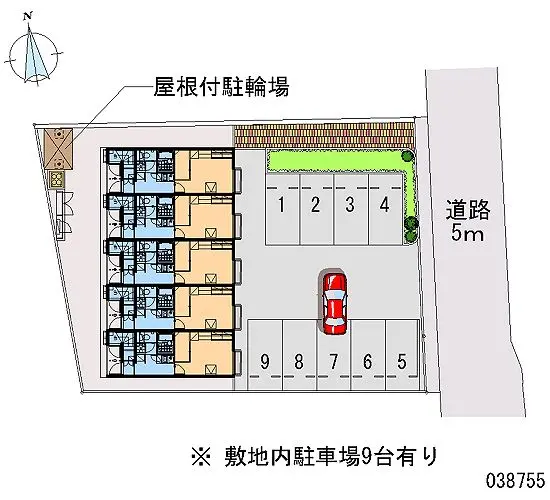 鹿島市高津原　月極駐車場（LP）
